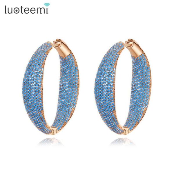 hoop & huggie luoteemi luxury design big round loop earrings for women with micro cubic zircon fashion jewelry ear cuff brincos, Golden;silver
hoop & huggie luoteemi luxury design big round loop earrings for women with micro cubic zircon fashion jewelry ear cuff brincos, Golden;silver