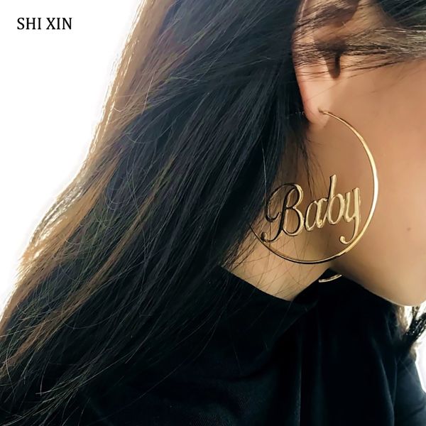shixin преувеличенные большие серьги обруча женщины мода ювелирные изделия baby femme письмо круг круглый oorbellen brincos женский brincos, Golden
shixin преувеличенные большие серьги обруча женщины мода ювелирные изделия baby femme письмо круг круглый oorbellen brincos женский brincos, Golden