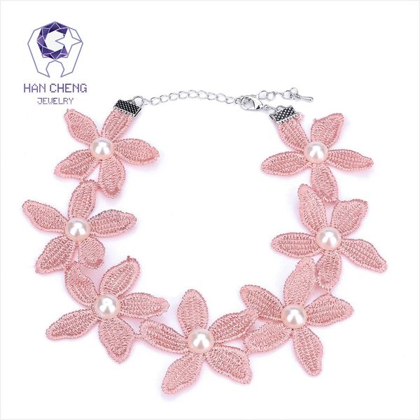 hancheng new fashion lace pearl embroidery flower ribbon choker necklace women necklaces knitting cloth collar jewelry bijoux, Golden;silver
hancheng new fashion lace pearl embroidery flower ribbon choker necklace women necklaces knitting cloth collar jewelry bijoux, Golden;silver