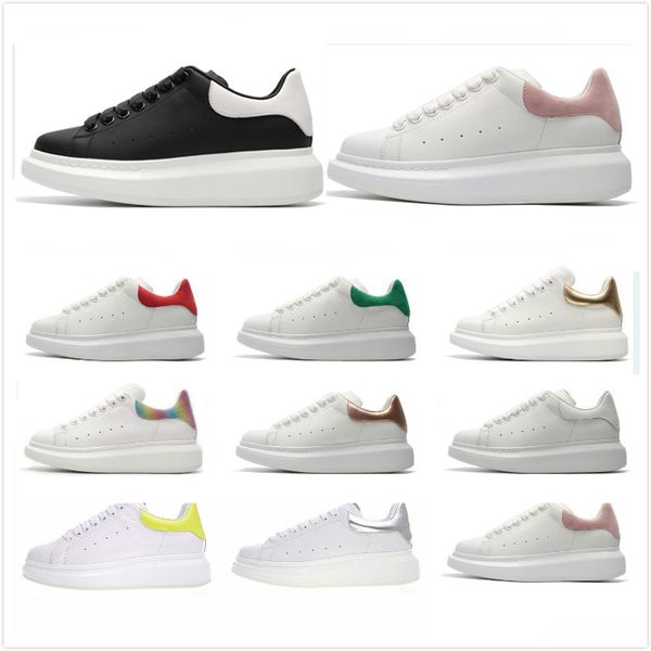women men casual shoes fashion white leather suede flat dress shoes platform sports sneakers velvet 3m reflective thick bottom shoe 36--45, Black
women men casual shoes fashion white leather suede flat dress shoes platform sports sneakers velvet 3m reflective thick bottom shoe 36--45, Black