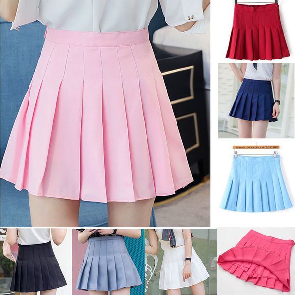 girl pleated tennis skirt high waist short dress with underpants slim school uniform women teen cheerleader badminton skirts, Black;red
girl pleated tennis skirt high waist short dress with underpants slim school uniform women teen cheerleader badminton skirts, Black;red