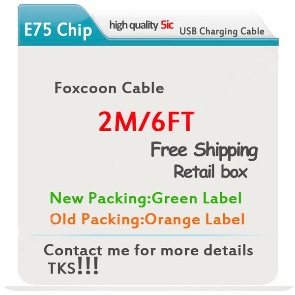 100pcs/lot 100% genuine oem quality 1m/3ft 2m/6ft e75 od:3.0mm data usb charger cable with retail box
100pcs/lot 100% genuine oem quality 1m/3ft 2m/6ft e75 od:3.0mm data usb charger cable with retail box