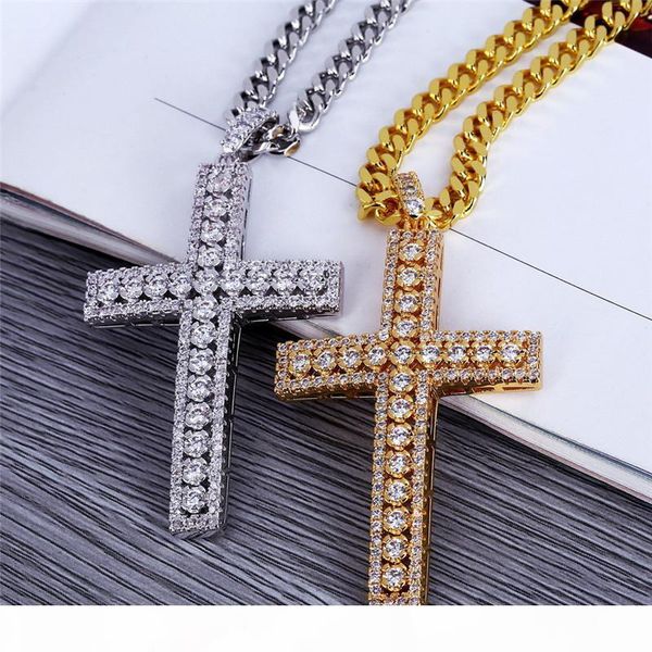 religious cross pendant necklaces for men bling ice out jesus crucifix necklace cubic zirconia 18k gold plated necklace jewelry, Silver
religious cross pendant necklaces for men bling ice out jesus crucifix necklace cubic zirconia 18k gold plated necklace jewelry, Silver