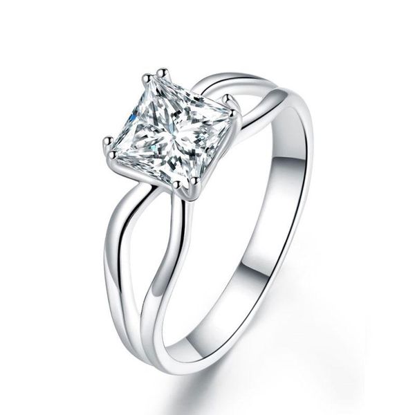 exquisite wedding rings princess cut 1 ct solid 925 sterling silver ring promise anniversary engagement jewelry, Slivery;golden
exquisite wedding rings princess cut 1 ct solid 925 sterling silver ring promise anniversary engagement jewelry, Slivery;golden