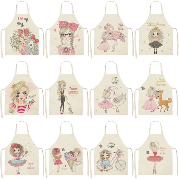 1pc cute girl cotton sleeveless apron linen printed kitchen aprons women home cooking baking waist bib pinafore 53*65cm wql0151
1pc cute girl cotton sleeveless apron linen printed kitchen aprons women home cooking baking waist bib pinafore 53*65cm wql0151