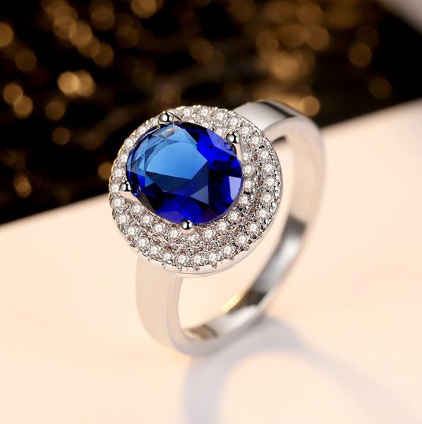 selling exquisite new fashion ring, double stone, round zircon ring, sapphire blue classic princess, Golden;silver
selling exquisite new fashion ring, double stone, round zircon ring, sapphire blue classic princess, Golden;silver