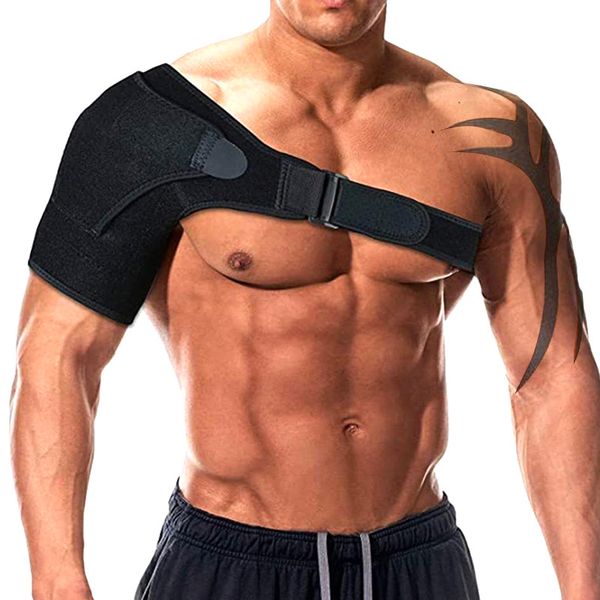 back support adjustable bandage protector reinforced functional training equipment single shoulder strap gym sports care, Black;blue
back support adjustable bandage protector reinforced functional training equipment single shoulder strap gym sports care, Black;blue
