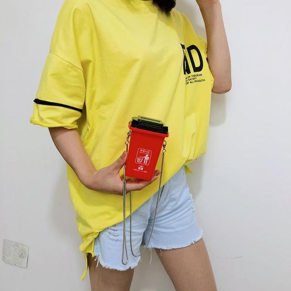 ladies pvc trash can shoulder crossbody bag mini fashion chain messenger bags for personality shopping accessories
ladies pvc trash can shoulder crossbody bag mini fashion chain messenger bags for personality shopping accessories