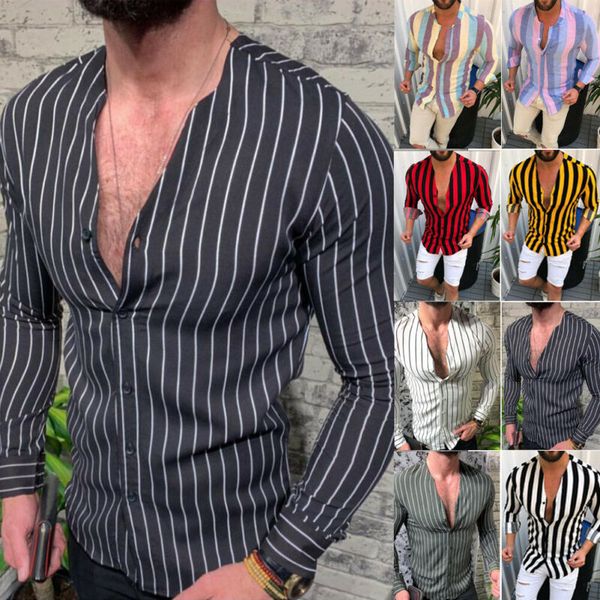 meihuida fashion mens colorized stylish striped shirts male long sleeve casual slim fit long sleeve luxury casual dress shirts, White;black
meihuida fashion mens colorized stylish striped shirts male long sleeve casual slim fit long sleeve luxury casual dress shirts, White;black