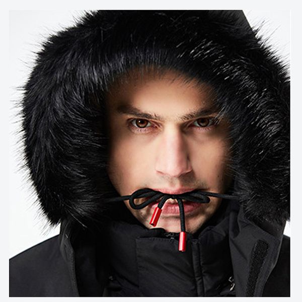 new winter jacket men parka -30 degrees fur collar hooded quilted padded wadded windbreaker warm male coat parkas overcoat 8f21e, Black
new winter jacket men parka -30 degrees fur collar hooded quilted padded wadded windbreaker warm male coat parkas overcoat 8f21e, Black