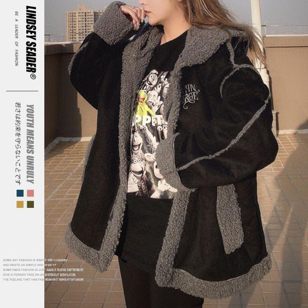 women men's 2020 hip hop cotton jacket parka colorful streetwear men women harajuku windbreaker warm coat fleece winter zip, Black;brown
women men's 2020 hip hop cotton jacket parka colorful streetwear men women harajuku windbreaker warm coat fleece winter zip, Black;brown