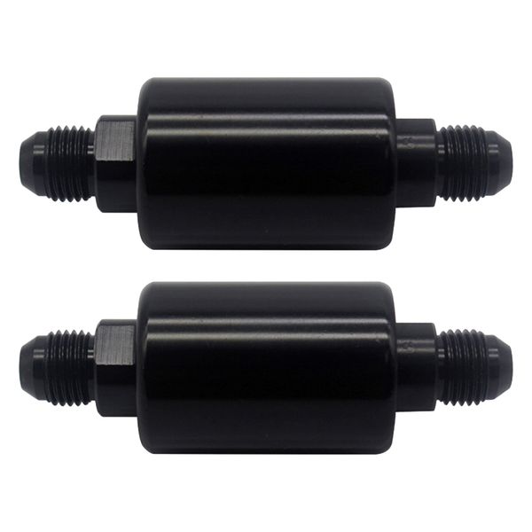 2x 100 an6 billet aluminum inline fuel / petrol filter universal , black
2x 100 an6 billet aluminum inline fuel / petrol filter universal , black