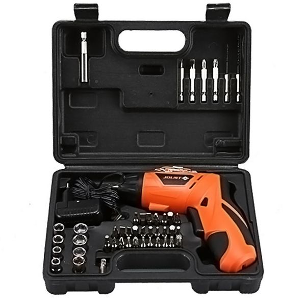 cordless electric screwdriver rechargeable battery 500mah mini household 45 bits drill 2 gear driver handle power screw driver
cordless electric screwdriver rechargeable battery 500mah mini household 45 bits drill 2 gear driver handle power screw driver