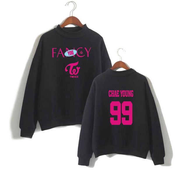 2019 twice new song fancy print fashion women/men clothes turtlenecks long sleeve high collar sweatshirt, Black
2019 twice new song fancy print fashion women/men clothes turtlenecks long sleeve high collar sweatshirt, Black