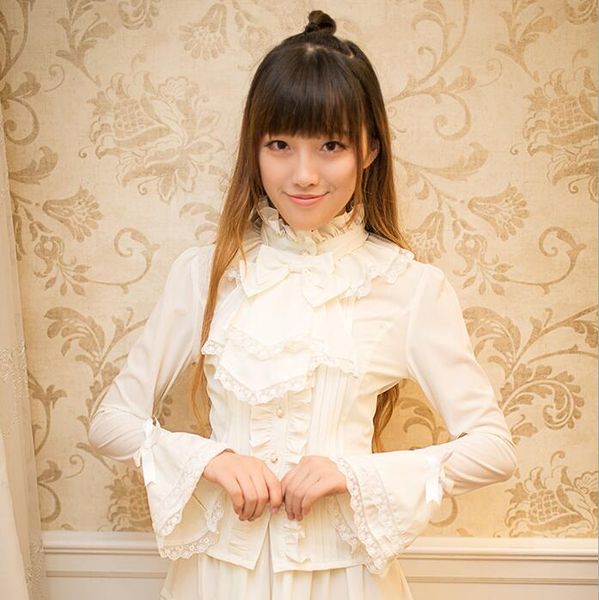 japanese princess sweet lolita shirt vintage lace bowknot stand flare sleeve victorian shirt kawaii girl gothic lolita loli, Black;red
japanese princess sweet lolita shirt vintage lace bowknot stand flare sleeve victorian shirt kawaii girl gothic lolita loli, Black;red