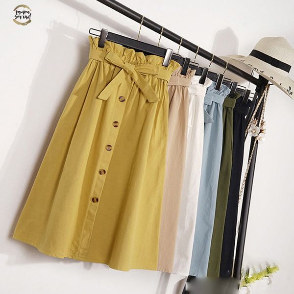 summer autumn skirts womens midi knee length korean elegant button high waist skirt female pleated school skirt, Black
summer autumn skirts womens midi knee length korean elegant button high waist skirt female pleated school skirt, Black