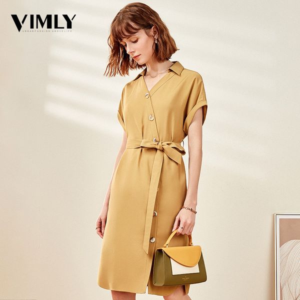 vimly solid v neck summer simple dresses women casual a line high waist dresses elegant ladies fashion yellow green wear, Black;gray
vimly solid v neck summer simple dresses women casual a line high waist dresses elegant ladies fashion yellow green wear, Black;gray