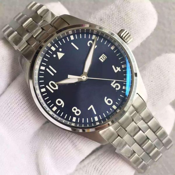 new quality automatic date wristwatches watches mens 40mm black dial strap steel pilot mark men's mechanical stainless sports pocn, Slivery;brown
new quality automatic date wristwatches watches mens 40mm black dial strap steel pilot mark men's mechanical stainless sports pocn, Slivery;brown