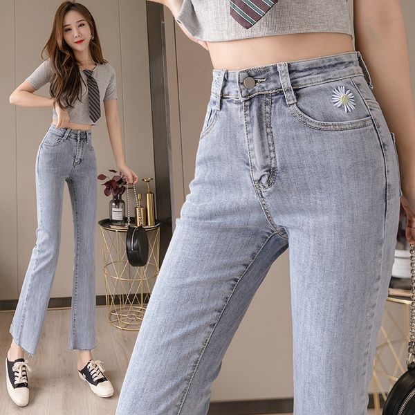 fashion girls stretchy high waist ankle-length flared jeans for women slim denim pants plus size casual cowboy streetware mujer, Blue
fashion girls stretchy high waist ankle-length flared jeans for women slim denim pants plus size casual cowboy streetware mujer, Blue