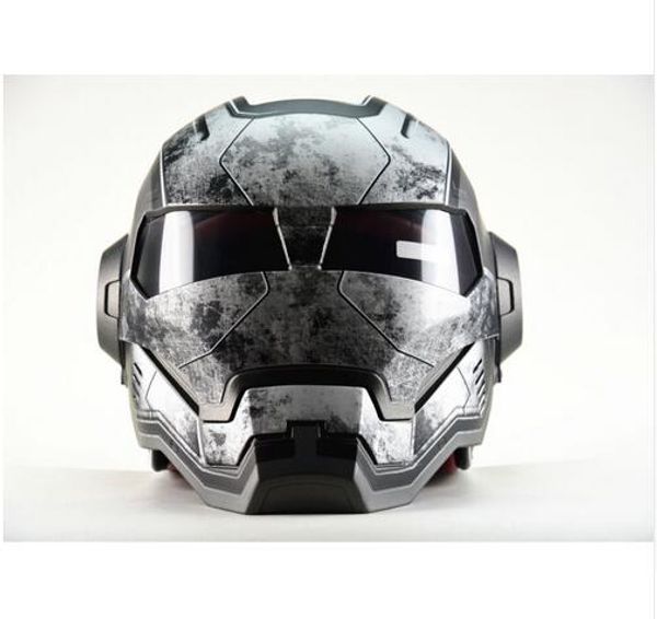 War Machine gris hombres mujeres IRONMAN Iron Man casco motocicleta casco medio abierto cara ABS motocross
War Machine gris hombres mujeres IRONMAN Iron Man casco motocicleta casco medio abierto cara ABS motocross