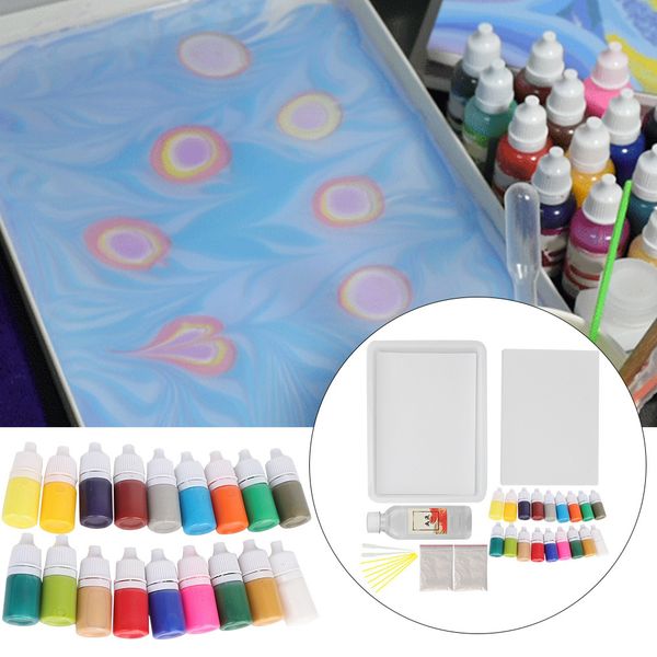 a5 9/12/18 colors kit water marbling water pigment for paper marbling ebru art tool with a5 tray(random color
a5 9/12/18 colors kit water marbling water pigment for paper marbling ebru art tool with a5 tray(random color