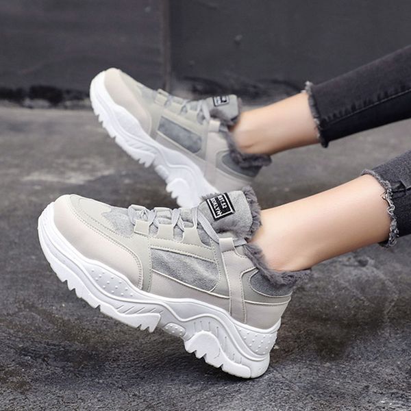 2019 shoes winter warm platform woman snow boots plush female casual sneakers faux suede leather female snow boots warm shoes, Black
2019 shoes winter warm platform woman snow boots plush female casual sneakers faux suede leather female snow boots warm shoes, Black