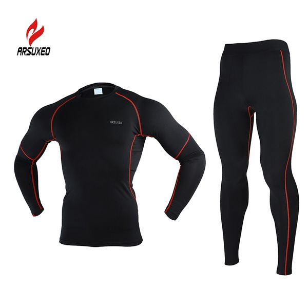 arsuxeo men winter fleece thermal warm up compression base layer running cycling gym bodybuilding fitness jersey legging suit, Black;red
arsuxeo men winter fleece thermal warm up compression base layer running cycling gym bodybuilding fitness jersey legging suit, Black;red