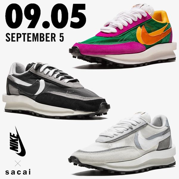 top quality sacai nike ldv waffle 3.0 sneakers nylon daybreak double trainers green gusto chitose abe triple lebron james board femme hemme, Black
top quality sacai nike ldv waffle 3.0 sneakers nylon daybreak double trainers green gusto chitose abe triple lebron james board femme hemme, Black