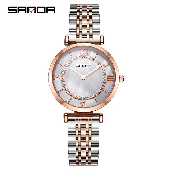 sanda brand watch women's steel belt waterproof ladies fashion trend temperament web celebrity watch korean quartz, Slivery;brown
sanda brand watch women's steel belt waterproof ladies fashion trend temperament web celebrity watch korean quartz, Slivery;brown