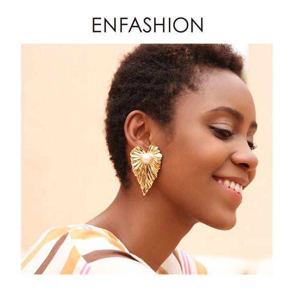 enfashion jewelry dew earrings big pearl on gold color leaf earrings for women earings fashion jewelry oorbellen ec181051, Silver
enfashion jewelry dew earrings big pearl on gold color leaf earrings for women earings fashion jewelry oorbellen ec181051, Silver