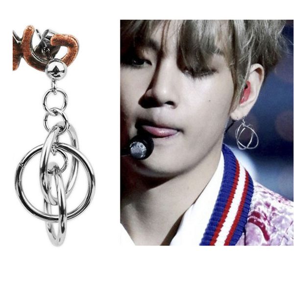 fashion men punk three circle earrings for men feather tassel stainless steel stud earring rock hipster ear clip gift, Silver
fashion men punk three circle earrings for men feather tassel stainless steel stud earring rock hipster ear clip gift, Silver