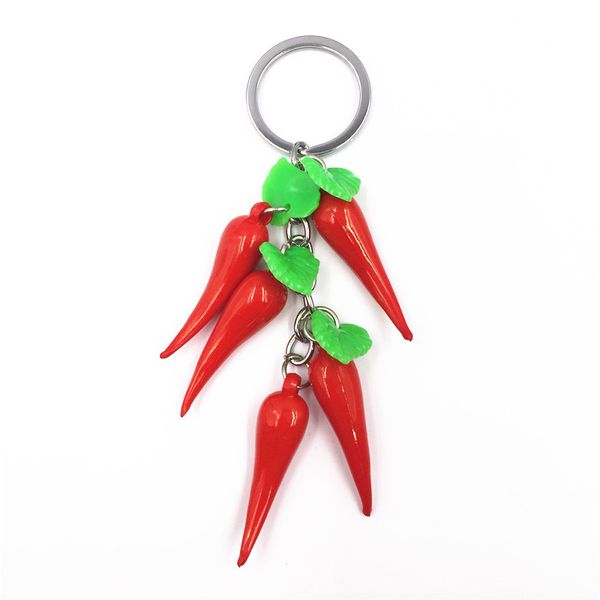 small red pepper keychain holiday gift new year creative bag key pendant accessories, Silver
small red pepper keychain holiday gift new year creative bag key pendant accessories, Silver