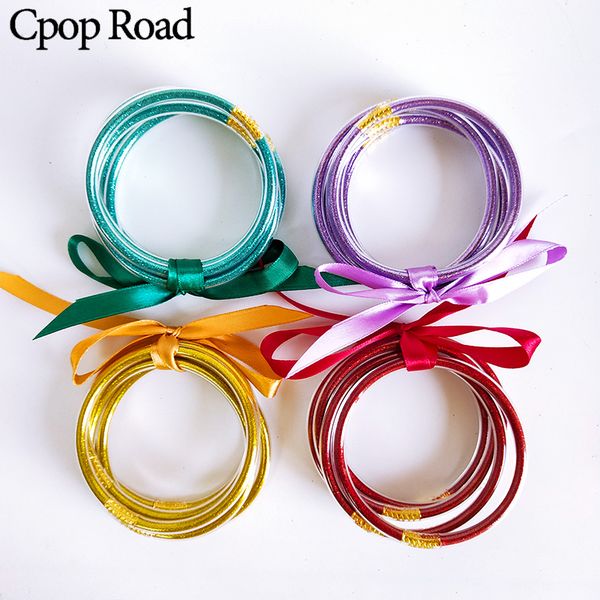 cpop trendy glitter colorful bowknot gold silver bangle set resin plastic punk lobster bracelets jewelry women accessories gifts, Golden;silver
cpop trendy glitter colorful bowknot gold silver bangle set resin plastic punk lobster bracelets jewelry women accessories gifts, Golden;silver