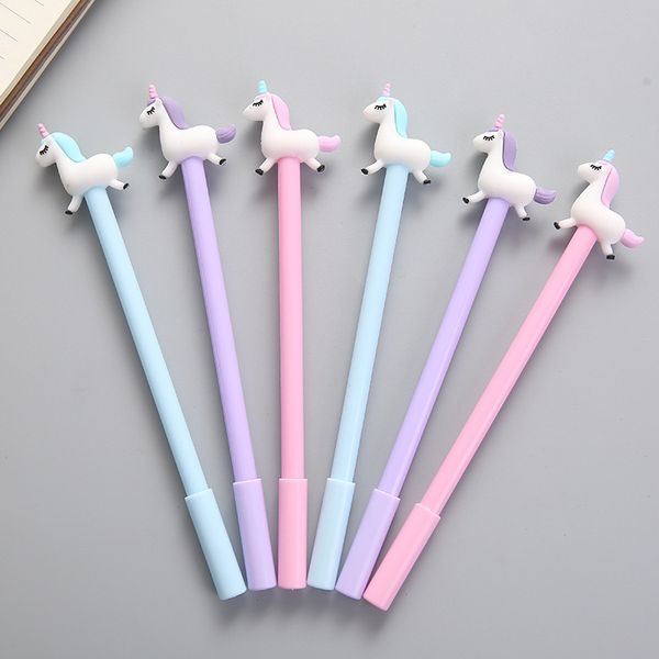 new designer 0.38mm cute cartoon jumping unicorn gel pen creative korean stationery for kids children students office school supplies, Blue;orange
new designer 0.38mm cute cartoon jumping unicorn gel pen creative korean stationery for kids children students office school supplies, Blue;orange