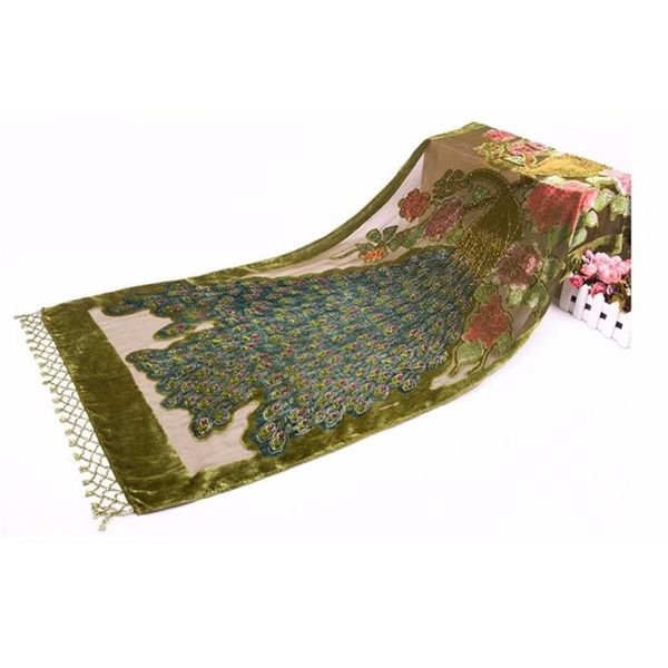 novelty green chinese women's velvet silk beaded sequined embroider peacock scarves shawl scarf wrap long fringle 1103
novelty green chinese women's velvet silk beaded sequined embroider peacock scarves shawl scarf wrap long fringle 1103