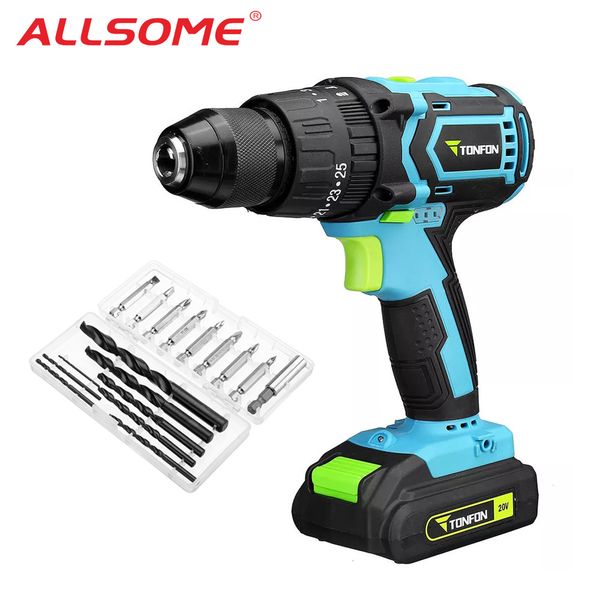allsome tonfon 3 in 1 20v rechargable impact drill cordless electric screwdriver drill with bits ht2850
allsome tonfon 3 in 1 20v rechargable impact drill cordless electric screwdriver drill with bits ht2850