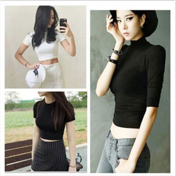 summer 2020 slim t-shirt underwear navel naked elegant style slim high-waisted short-sleeved t-shirt female ins fashion, White
summer 2020 slim t-shirt underwear navel naked elegant style slim high-waisted short-sleeved t-shirt female ins fashion, White