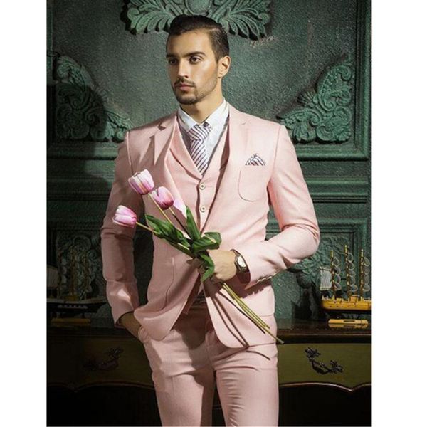 custom made new style pink men suit formal classic slim fit custom prom groom tuxedo 3 pieces (jacket+pants+vest) a092, White;black
custom made new style pink men suit formal classic slim fit custom prom groom tuxedo 3 pieces (jacket+pants+vest) a092, White;black