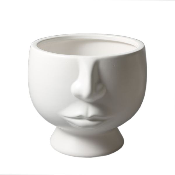matte face flower pot scandinavian style pure white color home decorative vase human head flower arrangement large mouth vase
matte face flower pot scandinavian style pure white color home decorative vase human head flower arrangement large mouth vase