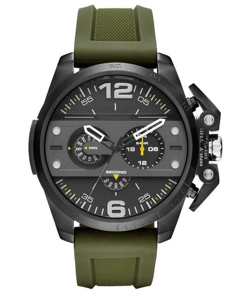 green silicone men's 48 mm chronograph watch dz4361+4363+4365+4377+4388+4391, Slivery;brown
green silicone men's 48 mm chronograph watch dz4361+4363+4365+4377+4388+4391, Slivery;brown