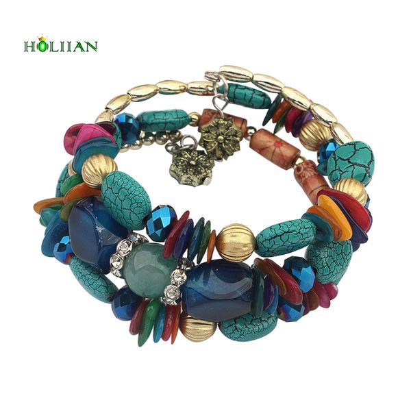 bohemia ethnic summer fashion charm women multi-colour beach jewelry bracelet marble handmade nature stone wood wrap bangles, Black
bohemia ethnic summer fashion charm women multi-colour beach jewelry bracelet marble handmade nature stone wood wrap bangles, Black