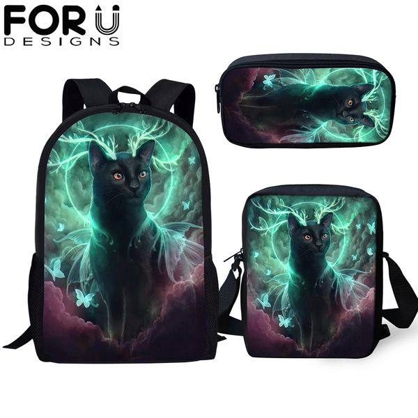 forudesigns 3pcs/set school bag teenager cool gothic ghost cat student backpack for girls children bookbags travel rucksack gift
forudesigns 3pcs/set school bag teenager cool gothic ghost cat student backpack for girls children bookbags travel rucksack gift