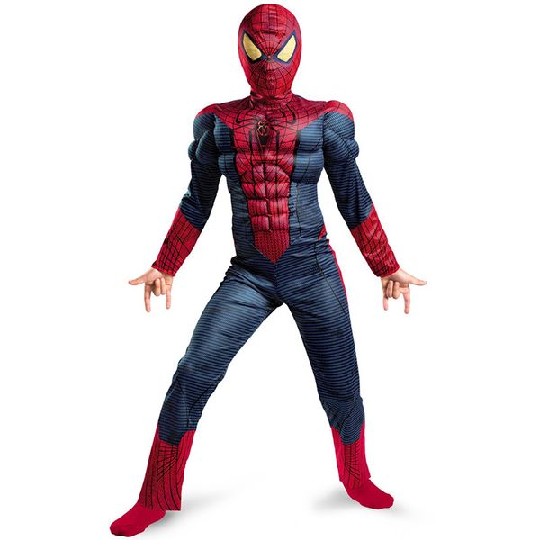 child boy amazing movie character classic muscle marvel fantasy halloween carnival party costume, Black;red
child boy amazing movie character classic muscle marvel fantasy halloween carnival party costume, Black;red