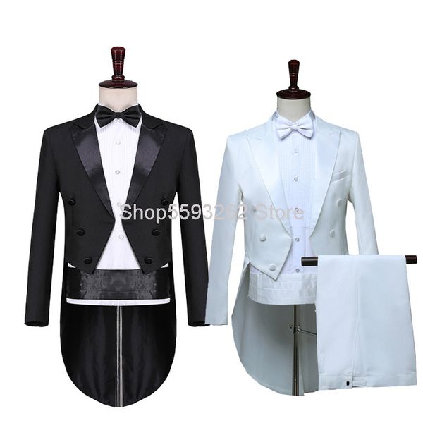 men's suits & blazers men dress tuxedo magic performance command clothing meisheng singer jazz suit dance competition, White;black
men's suits & blazers men dress tuxedo magic performance command clothing meisheng singer jazz suit dance competition, White;black