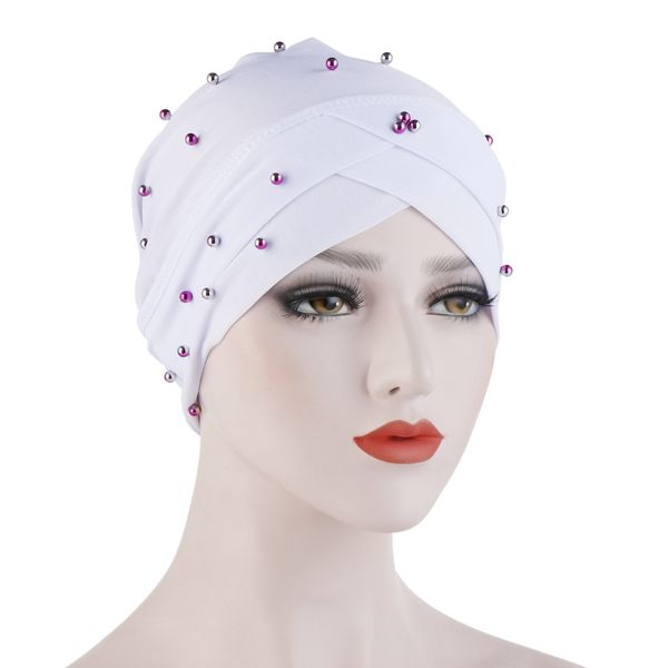 muslim elastic cotton bead forehead turban hats for women cancer chemo beanies cap headwrap headwear hair loss accessories, Blue;gray
muslim elastic cotton bead forehead turban hats for women cancer chemo beanies cap headwrap headwear hair loss accessories, Blue;gray
