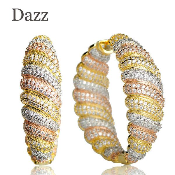 dazz luxury large heavy drop earrings 23g full rhinestones cubic zircons three colors copper big wide circle earrings bijoux, Silver
dazz luxury large heavy drop earrings 23g full rhinestones cubic zircons three colors copper big wide circle earrings bijoux, Silver