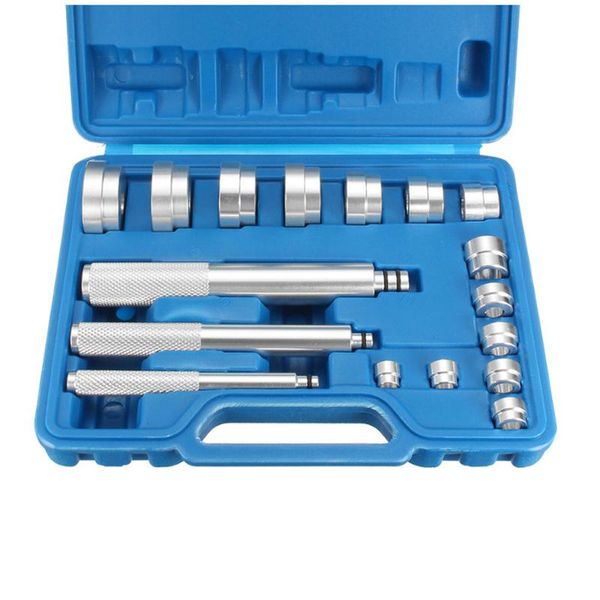 17pcs aluminium wheel bearing race seal drivers bush removal tool kit hardware shafts bearing tool kit car repair
17pcs aluminium wheel bearing race seal drivers bush removal tool kit hardware shafts bearing tool kit car repair