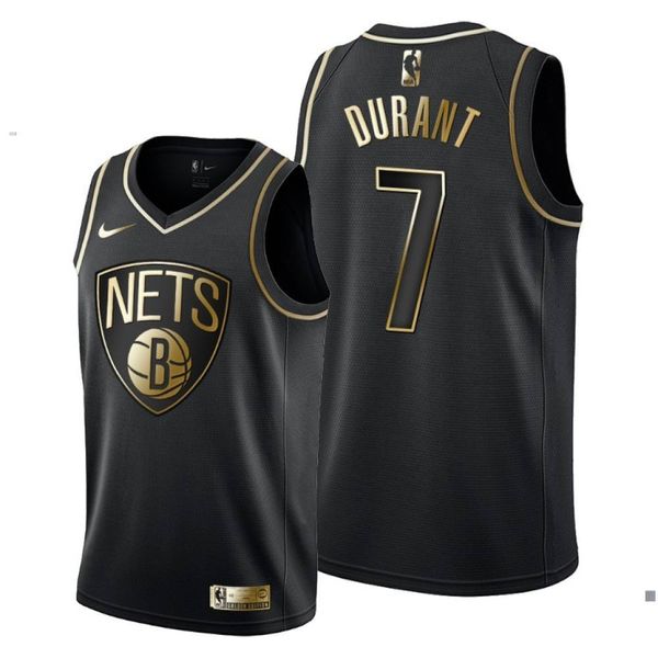 men's brooklyn #7 kevin durant black golden edition jersey, Gray 
men's brooklyn #7 kevin durant black golden edition jersey, Gray