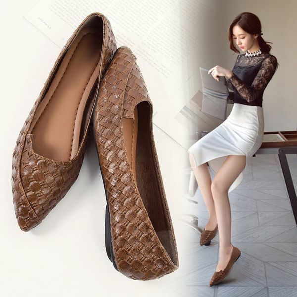 spring autumn women flats pointed toe slip on shoes woman loafers black boat shoes weave emboss ladies shoes zapatos mujer gd123
spring autumn women flats pointed toe slip on shoes woman loafers black boat shoes weave emboss ladies shoes zapatos mujer gd123