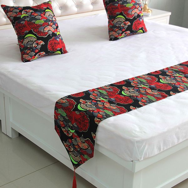 black and red fans printing bedspread japanese rural style bed runner bedding scarf wedding party home l bedroom decoration
black and red fans printing bedspread japanese rural style bed runner bedding scarf wedding party home l bedroom decoration
